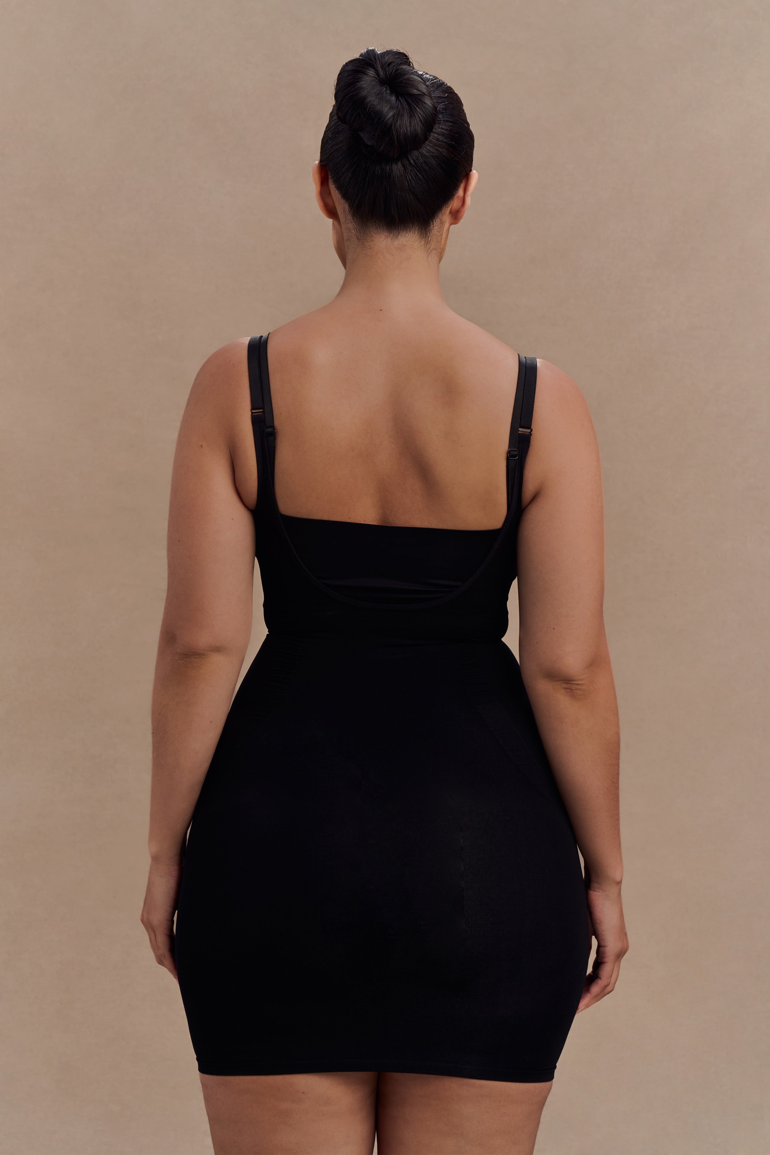 Jocelyn Backless Shapewear Mini Dress - Black