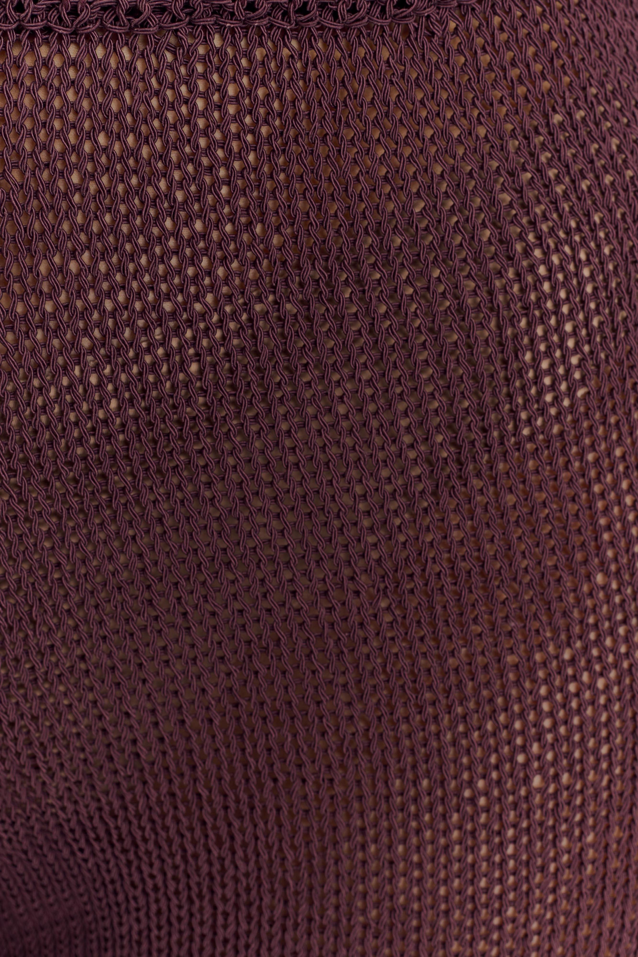 Malani Knit Top With Hardware - Chocolate