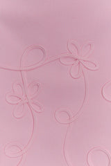 Brullo Embroidery Knit Mini Dress - Baby Pink