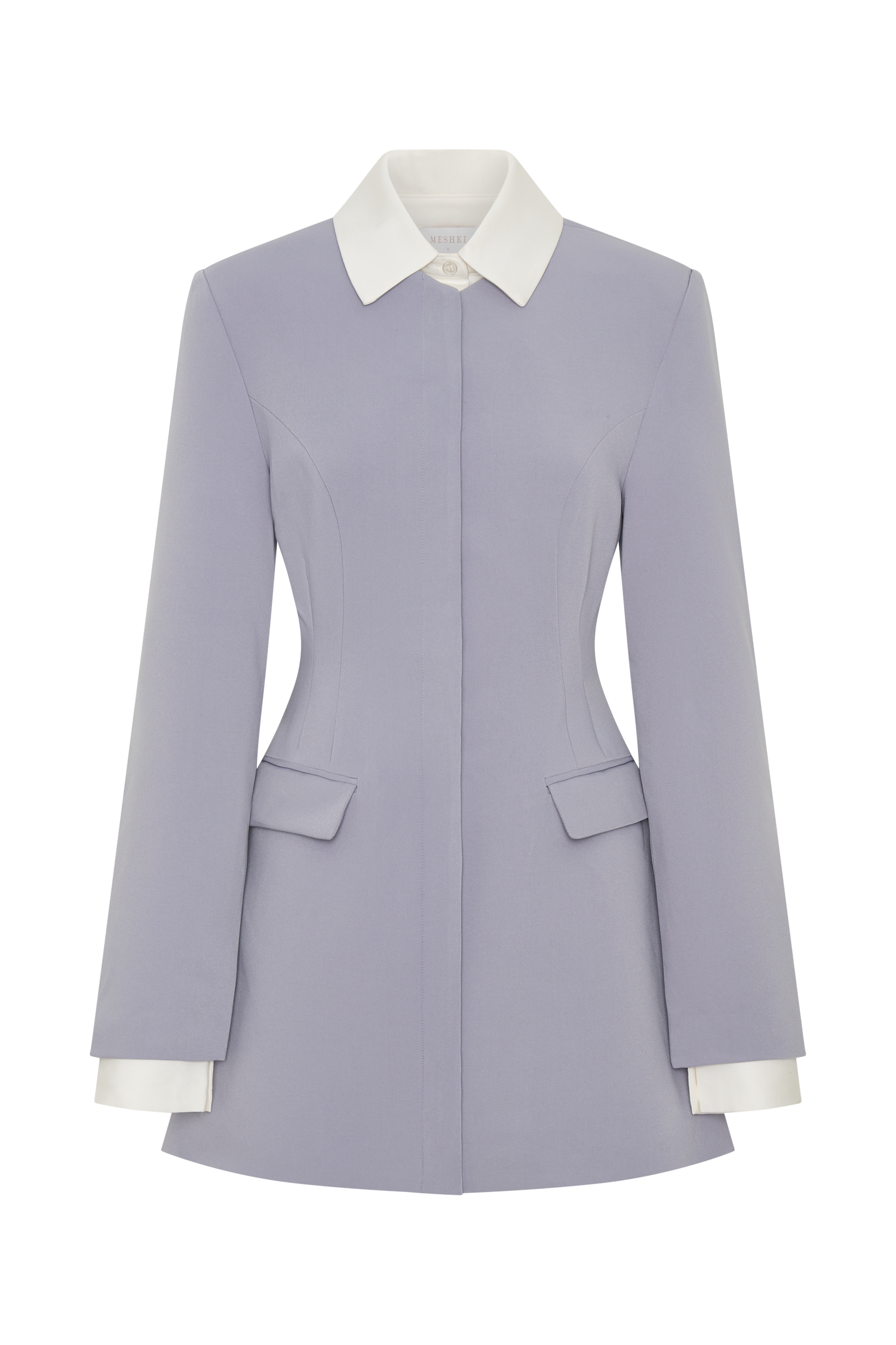 Gretchen Suiting Mini Dress - Grey